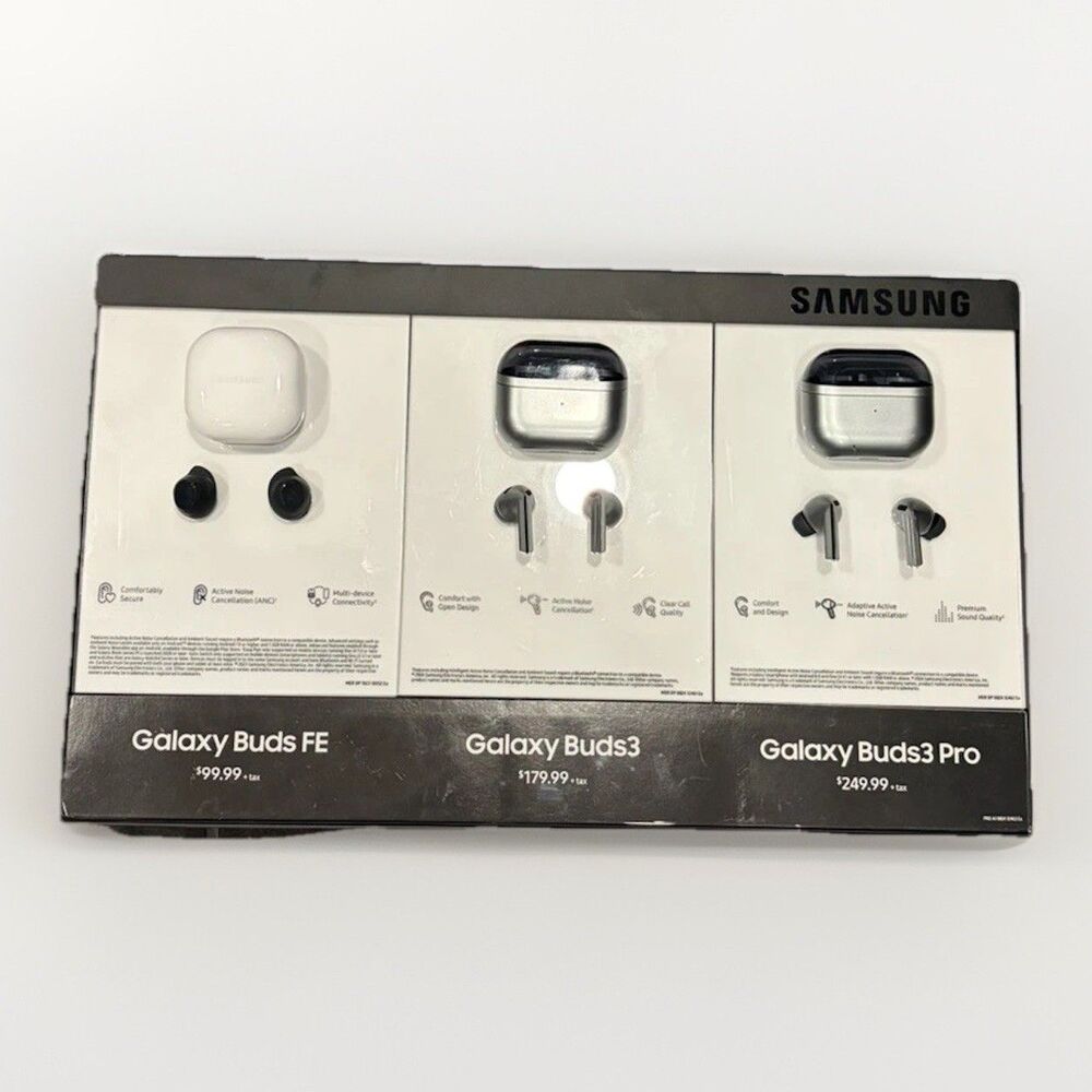 Samsung Galaxy Buds - Store Display Model Advertising - 3 Pairs - Not Functional